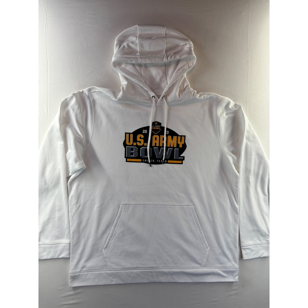 Sport-Tek Mens 2XL White 2023 US Army Bowl Frisco Texas Hoodie Sweatshirt